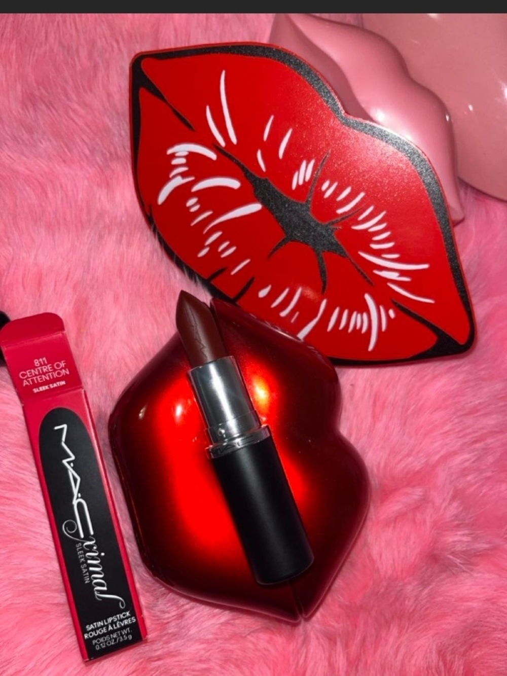 MAC Deep  Red Lipstick
